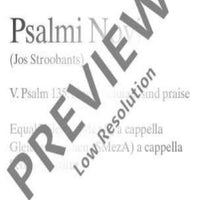 Psalmi Novi No. 5 - Choral Score