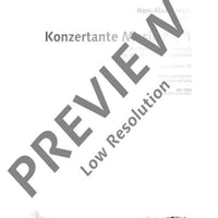 Konzertante Musik Nr. 1 - Score and Parts