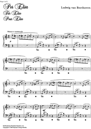 Für Elise (For Elisa)