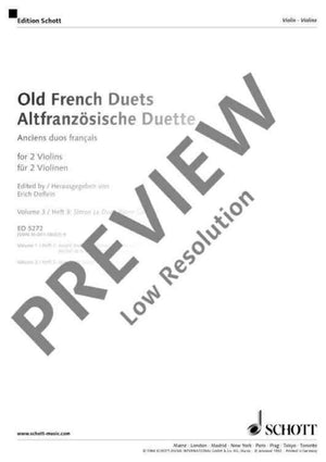 Old French Duets - Performing Score