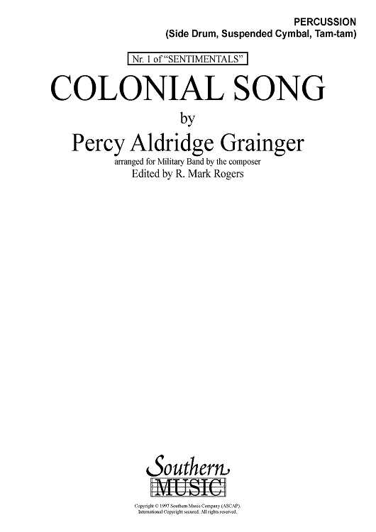 Colonial Song - Percussion