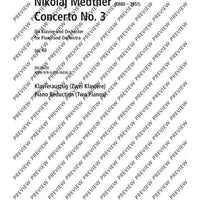 Third Piano Concerto in E minor - Piano Reduction