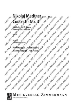 Third Piano Concerto in E minor - Piano Reduction