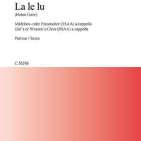 La le lu - Choral Score