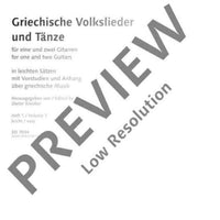 Griechische Volkslieder und Tänze in leichten Sätzen