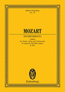 Divertimento Eb major - Full Score