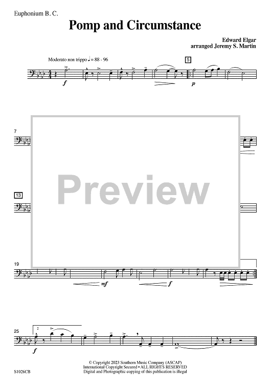 Pomp and Circumstance (easy) - Euphonium BC