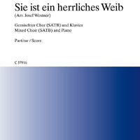 Sie ist ein herrliches Weib - Choral Score