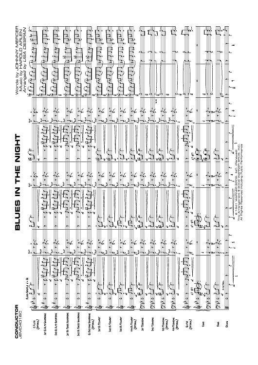 Blues in the Night - Score