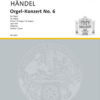 Organ concerto No. 6 B major - Score