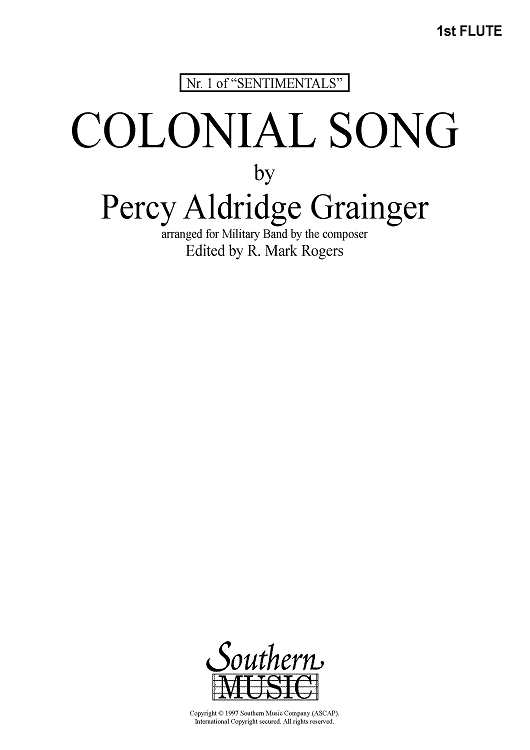 Colonial Song - Flute 1