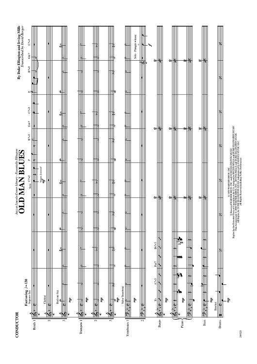 Old Man Blues - Score