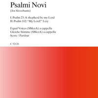 Psalmi Novi No. 1 + 2 - Choral Score