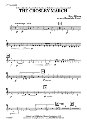 The Crosley March - Bb Trumpet 2