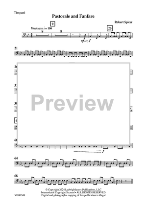 Pastorale and Fanfare - Timpani