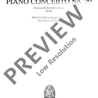 Concerto No. 20 D minor - Full Score