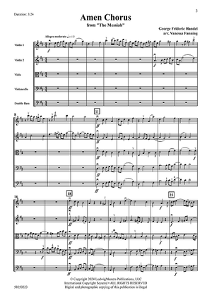 Amen Chorus from "The Messiah" - Full Score