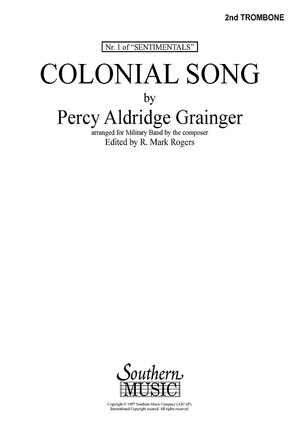 Colonial Song - Trombone 2