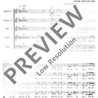 Herr, Herr, lehre uns! - Choral Score