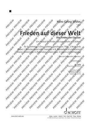 Frieden auf dieser Welt - Piano Reduction