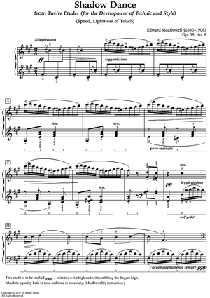 Shadow Dance, Op. 39, No. 8