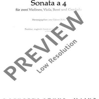 Sonata a 4 - Score