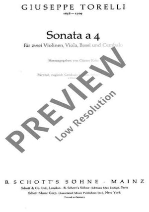 Sonata a 4 - Score