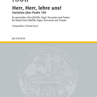 Herr, Herr, lehre uns! - Choral Score