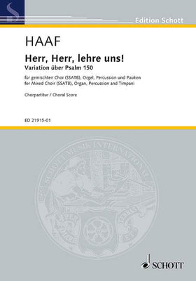 Herr, Herr, lehre uns! - Choral Score