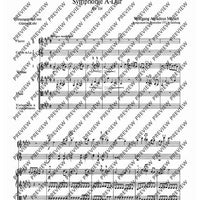 Symphony A major - Score