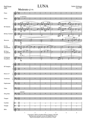 Luna for Band - Full Score