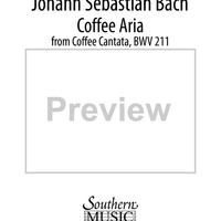 Coffee Aria from Coffee Cantata, BWV 211 - Full Score