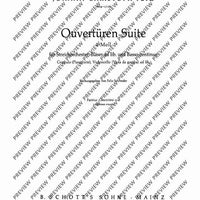 Overtures - Suite A Minor - Score