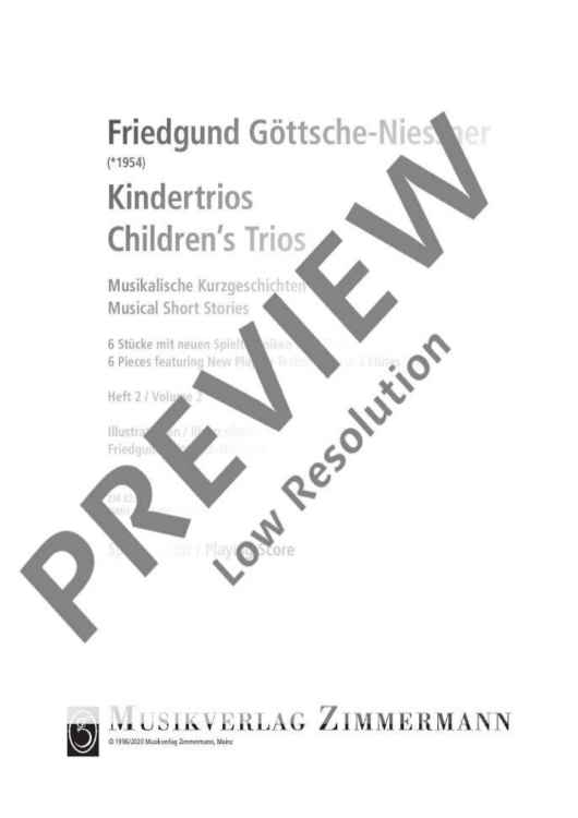 Childrens' Trios - Performing Score