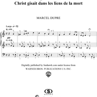 Christ Lay in the Bonds of Death, from "Seventy-Nine Chorales", Op. 28, No. 12