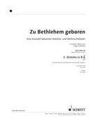 Zu Bethlehem geboren - 3rd Part In Bb (violin Clef): Tenor Saxophone, ...