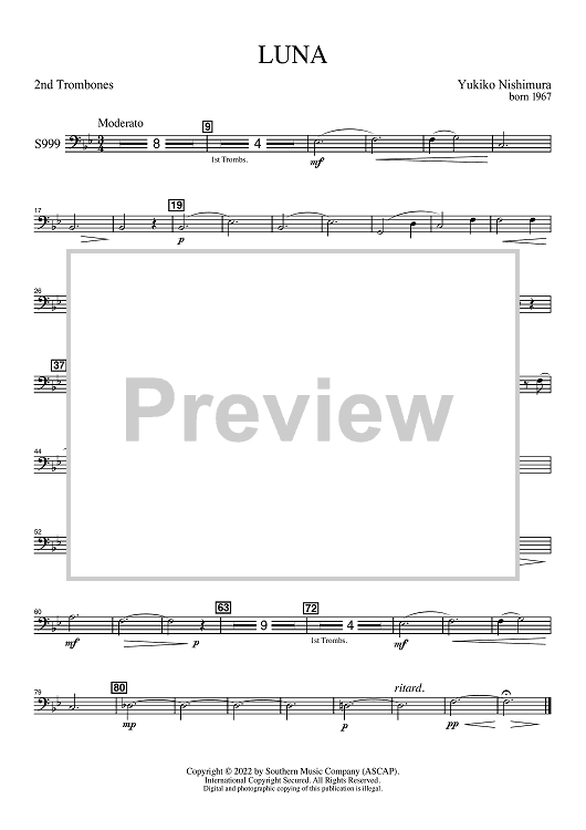 Luna for Band - Trombone 2