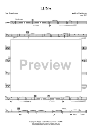 Luna for Band - Trombone 2