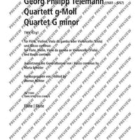 Quartet G minor - Score and Parts