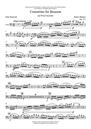 Concertino for Bassoon and Wind Ensemble - Solo Bassoon