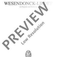 Wesendonck-Lieder - Full Score