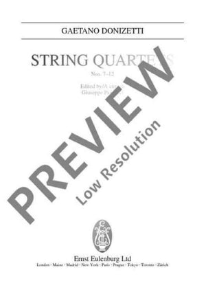 String Quartets - Full Score