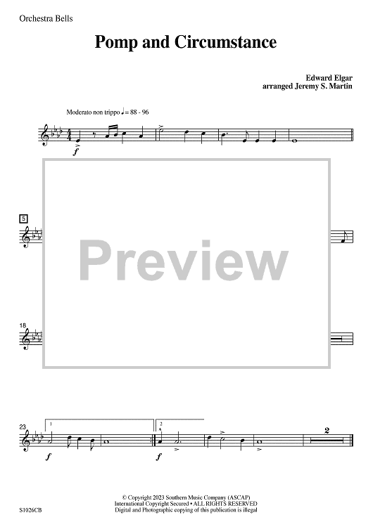 Pomp and Circumstance (easy) - Orchestra Bells