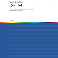 Quintet B flat major - Score and Parts