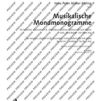 Musikalische Mondmonogramme - Score and Parts