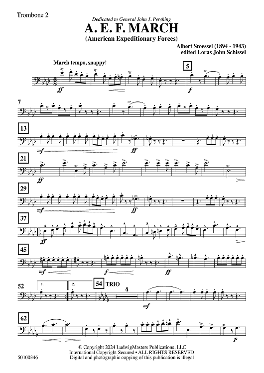 AEF March - Trombone 2