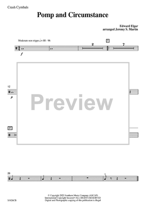 Pomp and Circumstance (easy) - Crash Cymbals