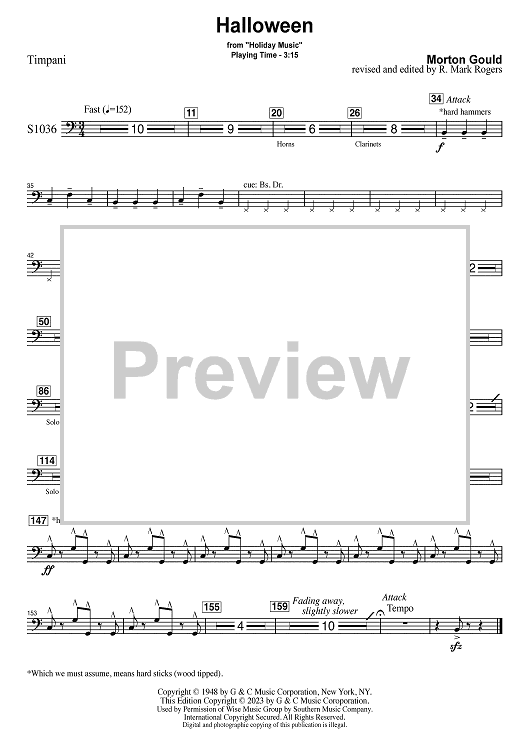 Halloween - Timpani