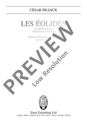 Les Eolides - Full Score