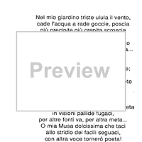 Voci esili inquiete (sul far della sera...) - Score